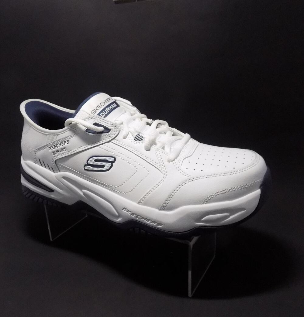 Skechers Durham Extra Wide Fit Men's White Sneakers- Size 11
